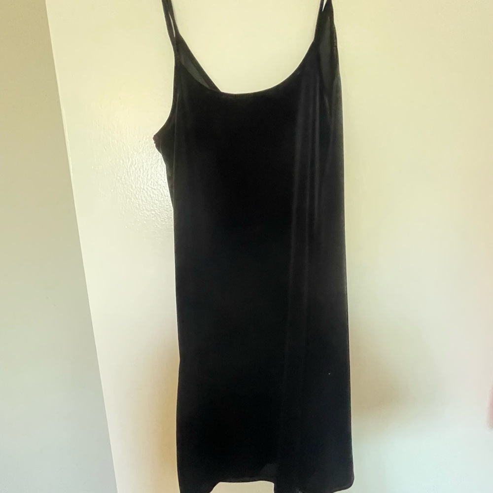 Brandy Melville Black Velvet Dress - Picture 2 of 4